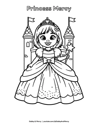 Coloring page preview: Princess Mercy