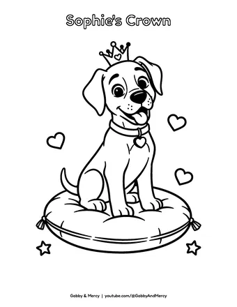 Coloring page preview: Sophie's Crown