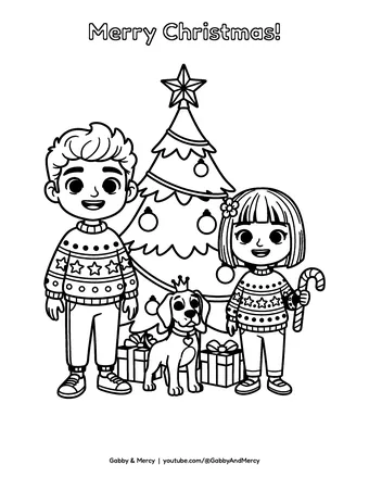 Coloring page preview: Christmas Tree